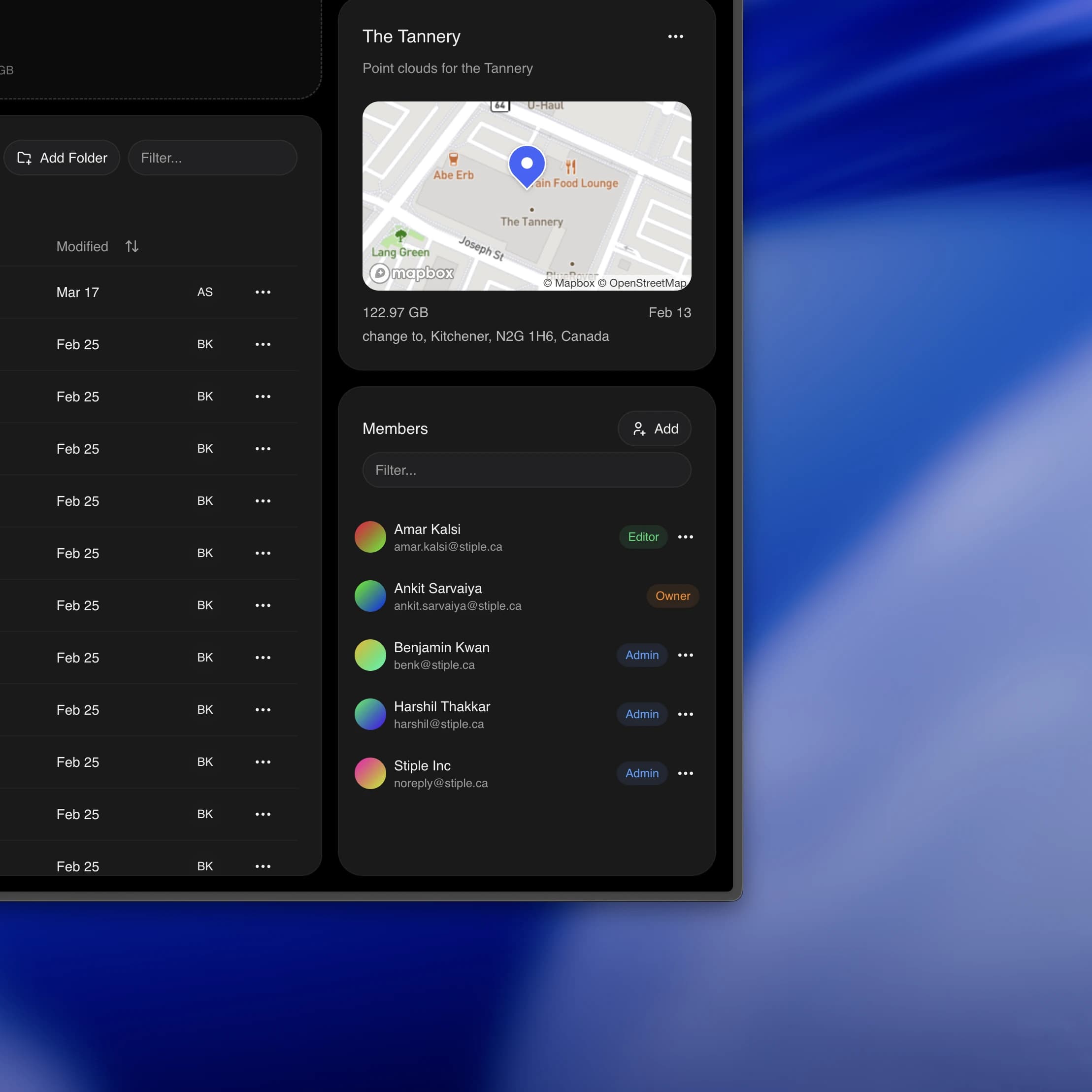 app screen