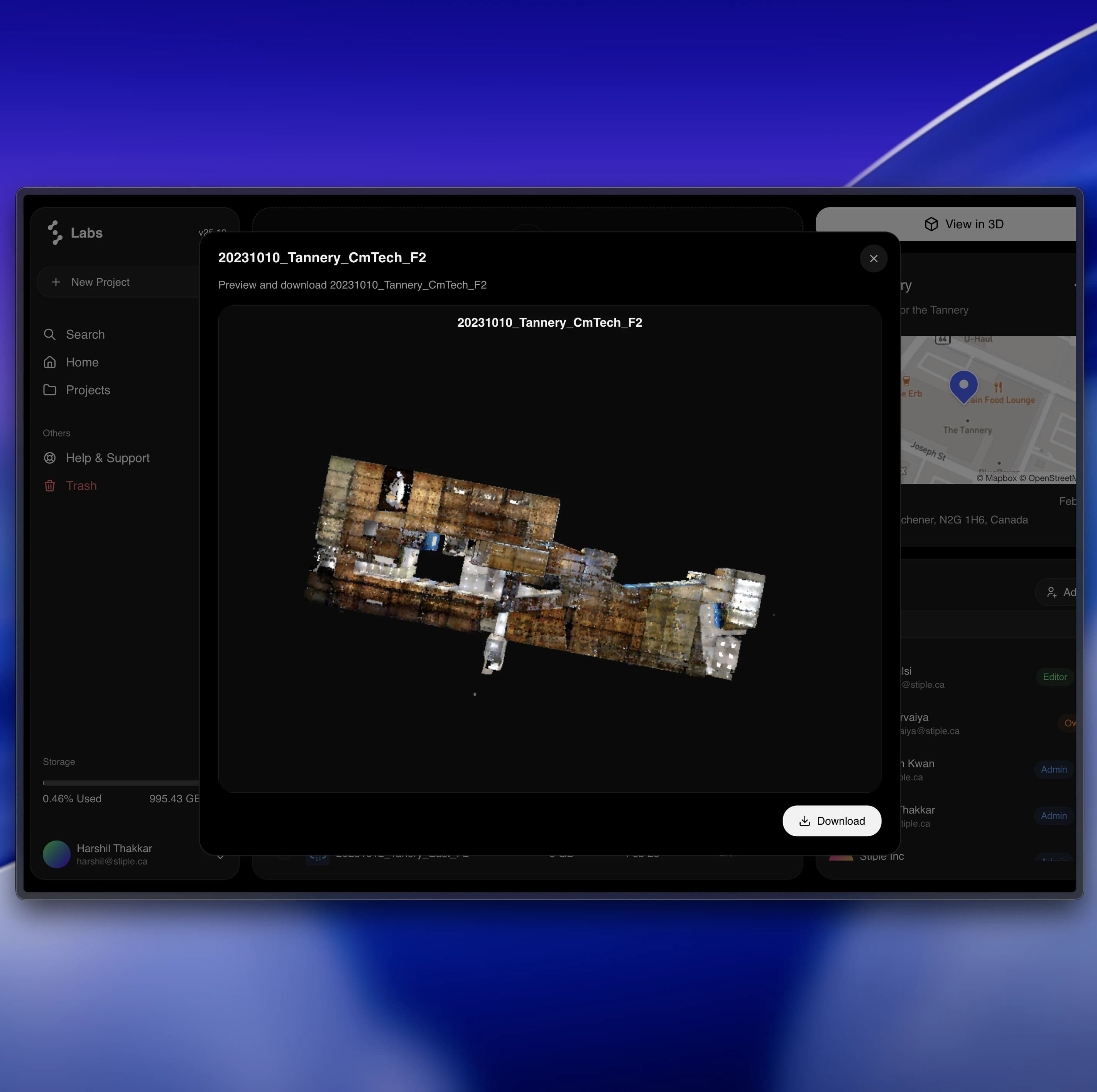 app screen